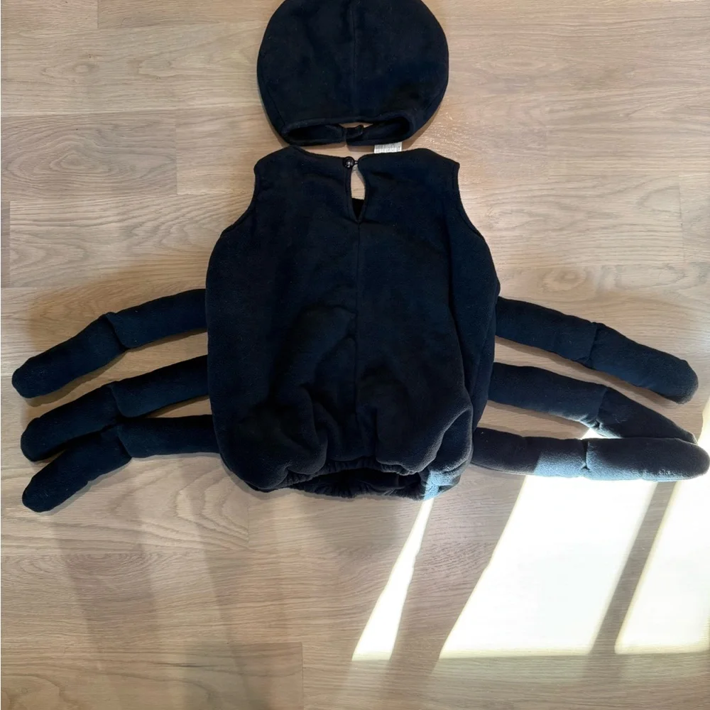 Pottery Barn Kids Black Spider Costume with Green Belly